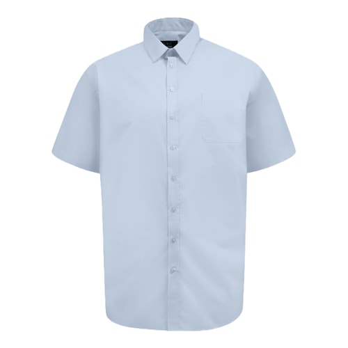 D555 Lucas Short Sleeve Stretch Shirt Sky Blue